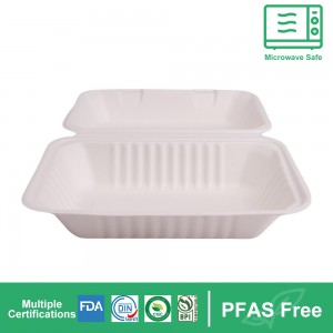 Biodegradable Bagasse Pulp Clamshell